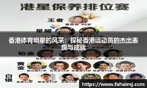 香港体育明星的风采：探秘香港运动员的杰出表现与成就