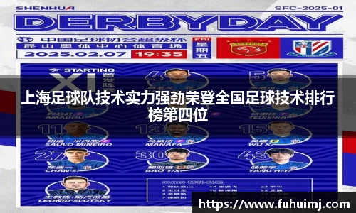 上海足球队技术实力强劲荣登全国足球技术排行榜第四位